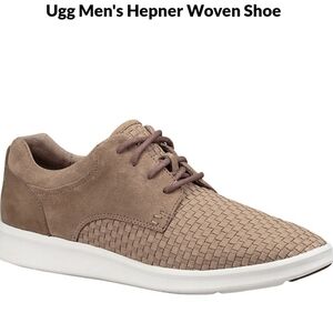 Ugg Mens Hapner Suede Details Woven Lace Up Comfort Sneakers shoes sz 11.5